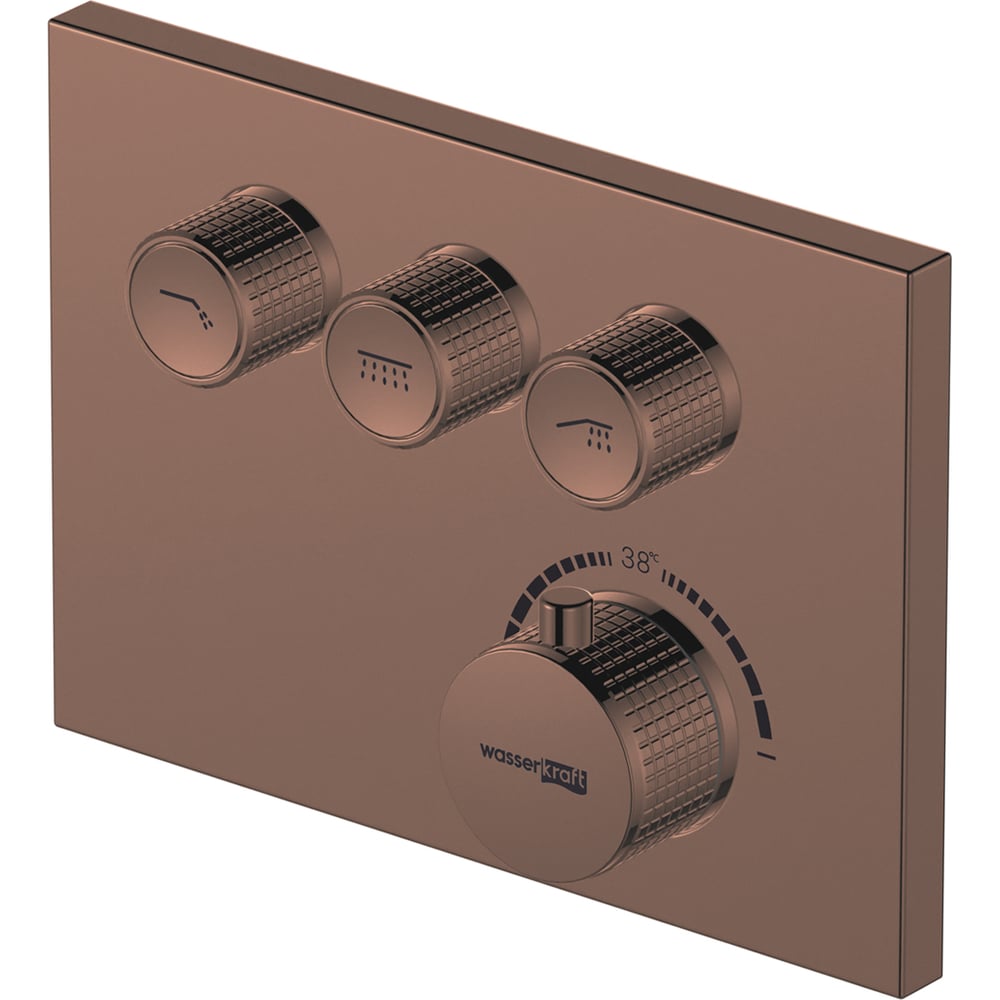 Изображение товара Термостатический смеситель для ванны и душа WasserKRAFT Asphe 7758 Thermo