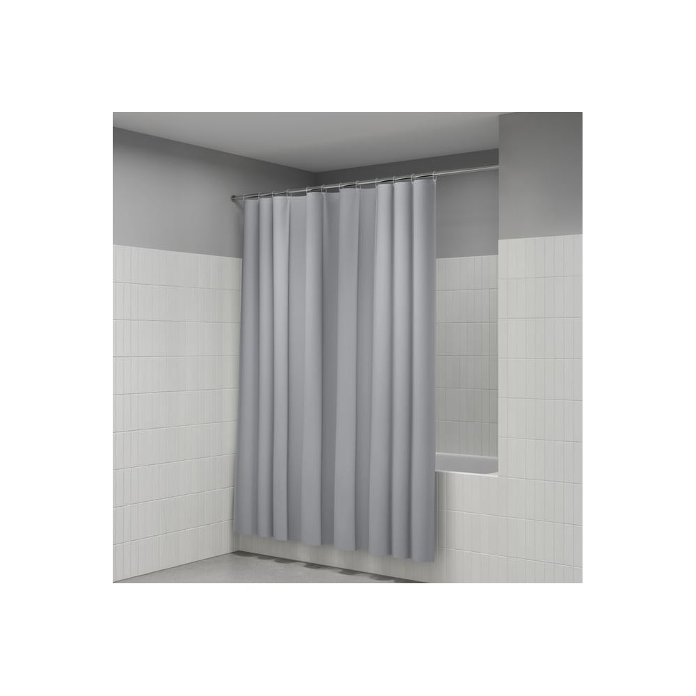 Изображение товара Штора для ванной IDDIS 200x180 см, PE, серый P10PE18i11