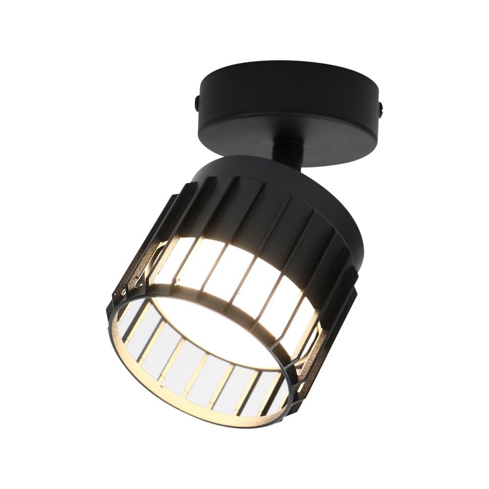 Изображение товара Спот на основании General Lighting Systems под лампу GX53, серия Клетка, GWL-GX53-M-IP20, цвет черный 662684