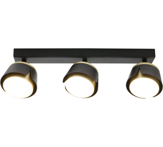 Изображение товара Спот на основании General Lighting Systems под 3 лампы GX53, серия Цветок, GWL-3GX53-M-IP20, цвет черный 662681