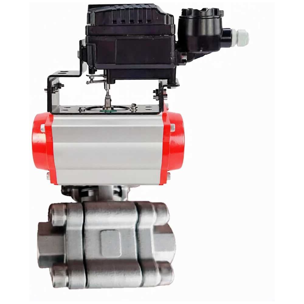 Изображение товара Кран шаровой DN65 с приваркой 316/316 и пневмоприводом DA-105