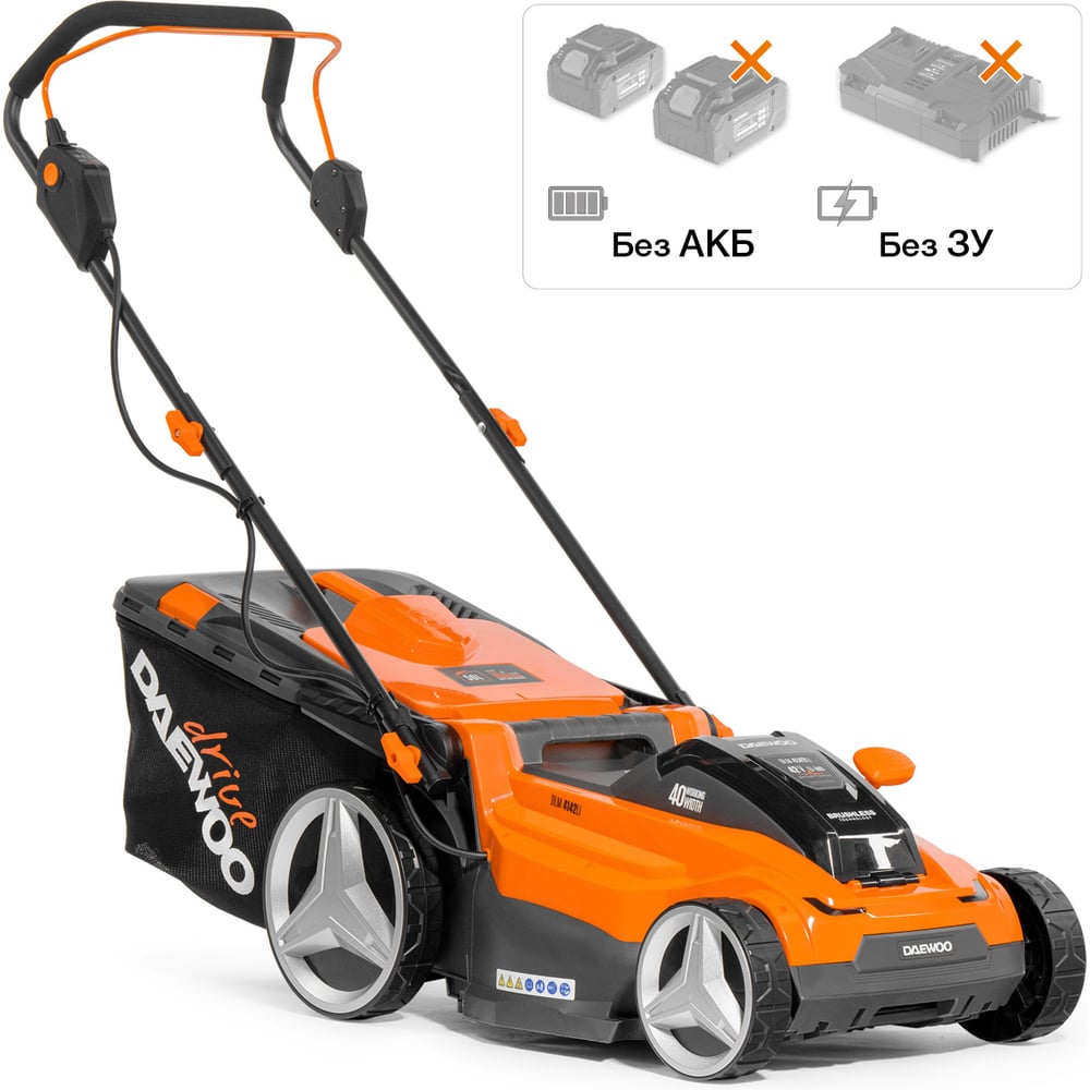 Изображение товара Газонокосилка аккумуляторная DAEWOO без АКБ и ЗУ DLM 4142Li