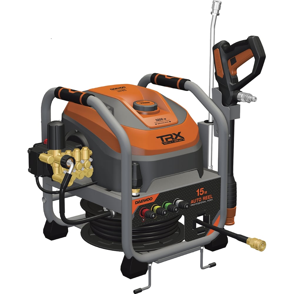 Изображение товара Мойка высокого давления DAEWOO с автоматической катушкой DAW 975