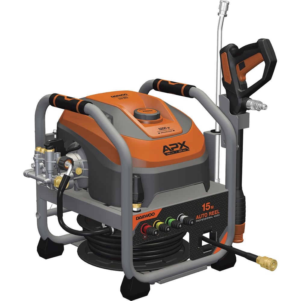 Изображение товара Мойка высокого давления DAEWOO с автоматической катушкой DAW 925