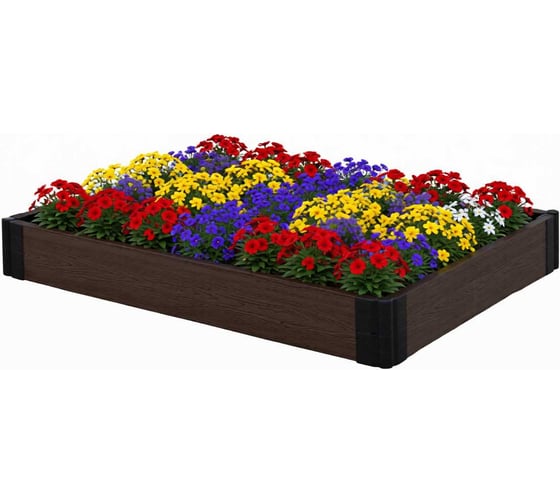 Изображение товара Ограждение для грядки из ДПК Garden Dreams, 0.8×3 м, комплект, высота 20 см 4650333541266