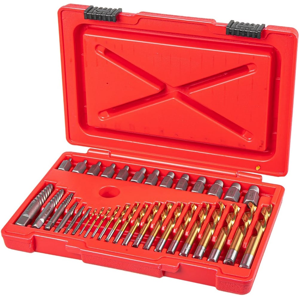 Изображение товара Набор экстракторов и сверл для поврежденных гаек и болтов ARNEZI, 35 предметов R5304027