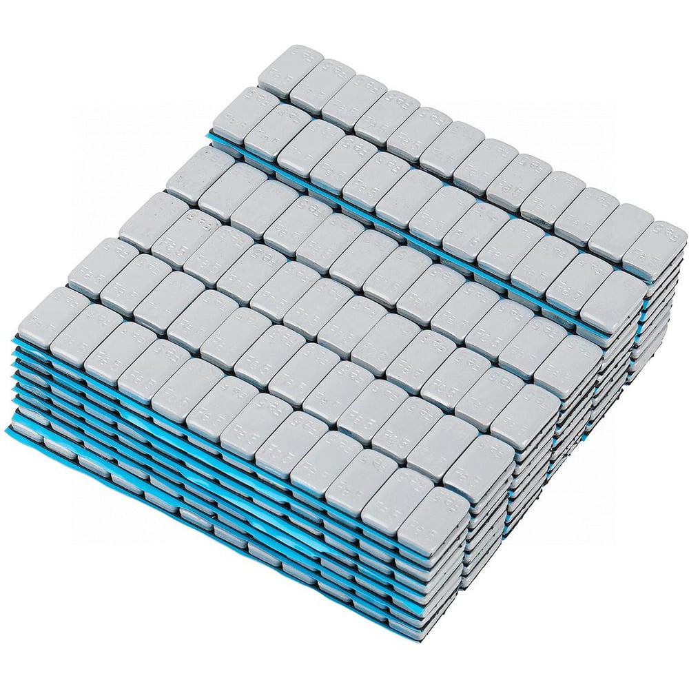 Изображение товара Грузики самоклеящиеся NORDBERG 12×5 г, Fe закругленные L=14 см, серые, 50 лент W5FR3G