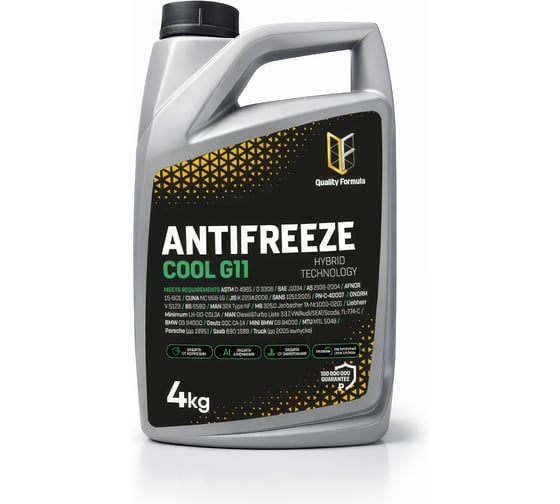 Изображение товара Антифриз Quality Formula COOL G11, 4 кг 430120186