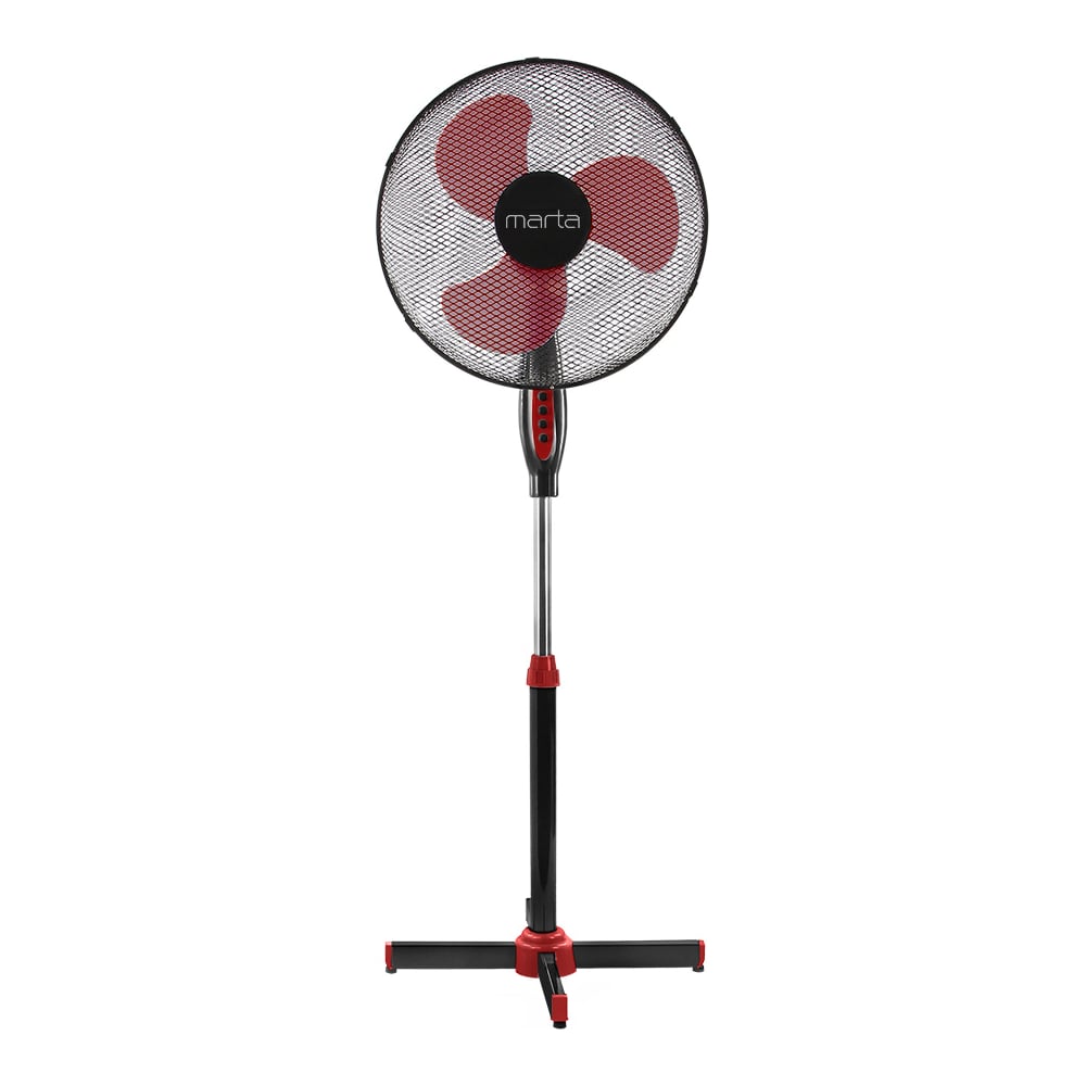 Изображение товара Вентилятор напольный MARTA MT-FN2531 черный/красный 39893