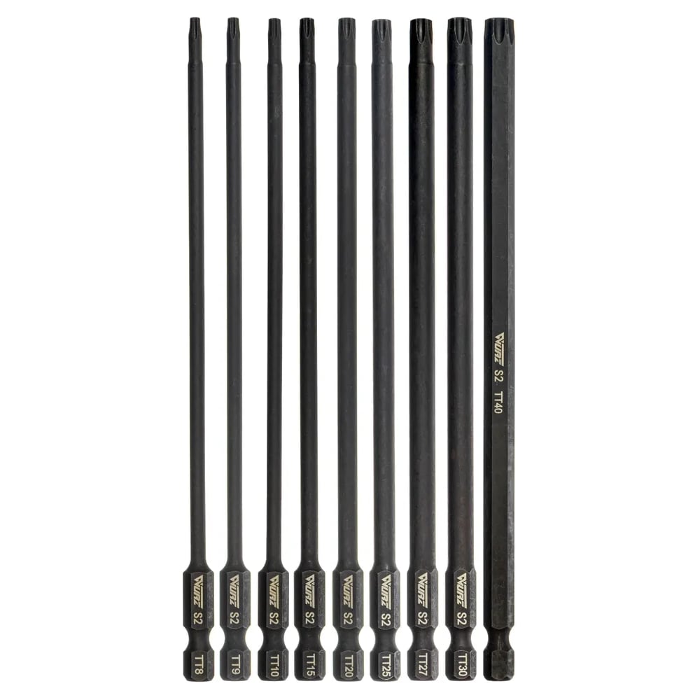 Изображение товара Набор бит WURZ Torx Security 150мм S2 10шт 3198