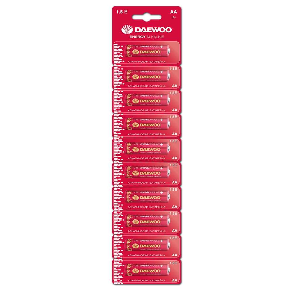 Изображение товара DAEWOO Energy Alkaline AA 1.5 В BL-10, 10 шт
