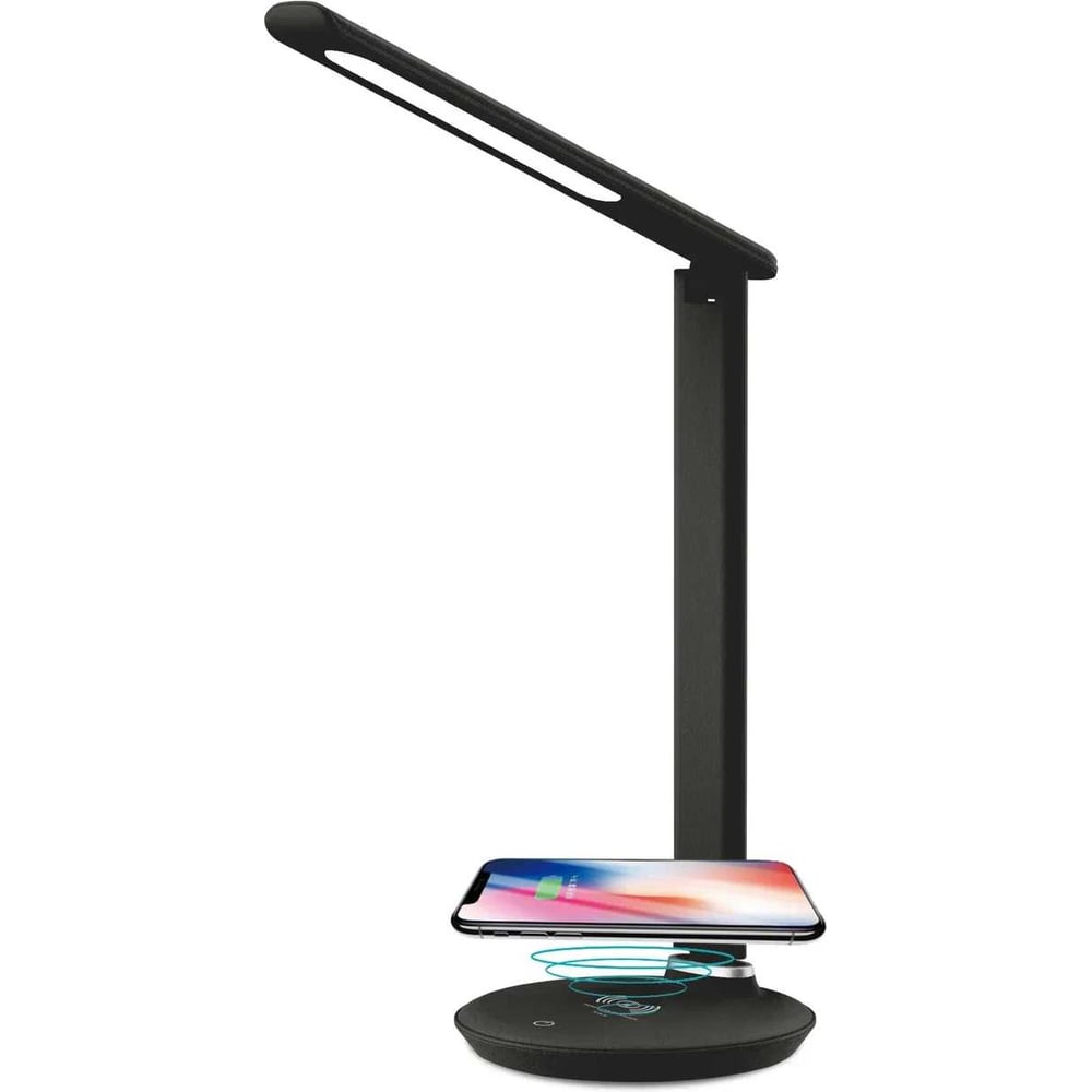 Изображение товара Настольная светодиодная лампа SVih с беспроводной зарядкой и регулируемым окрашиванием