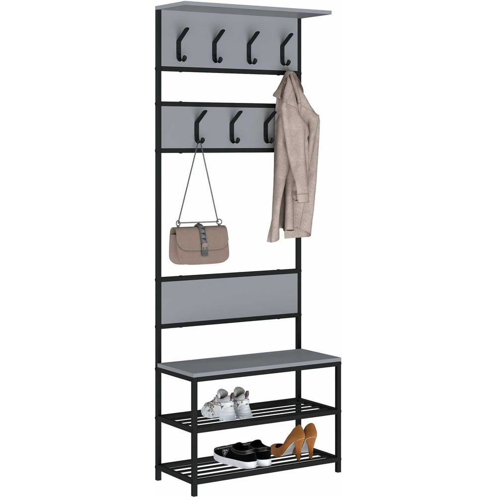 Изображение товара Вешалка напольная MAKE MEBEL Лофт ПВ 750х320х2000 Вулканический серый 9005