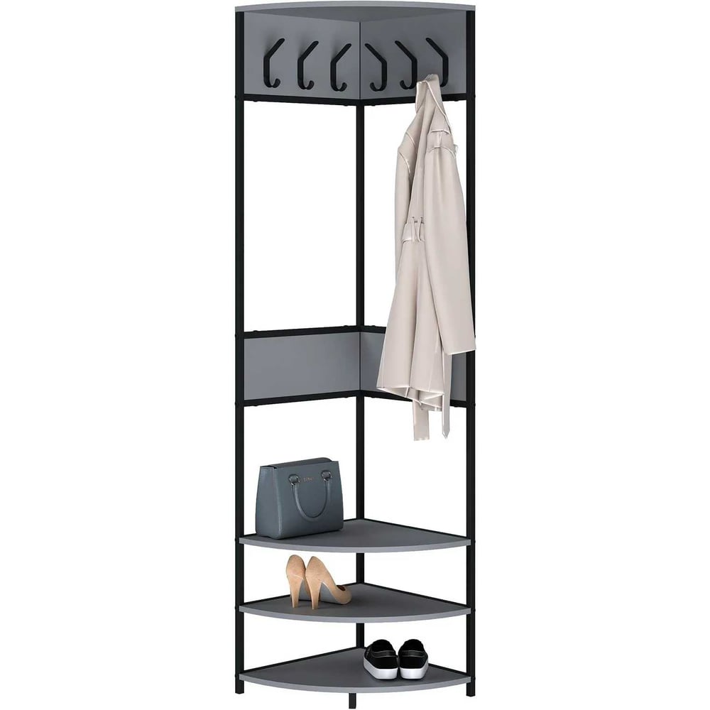 Изображение товара Вешалка напольная MAKE MEBEL Лофт ПВ 500х500х2000 Вулканический серый 9005