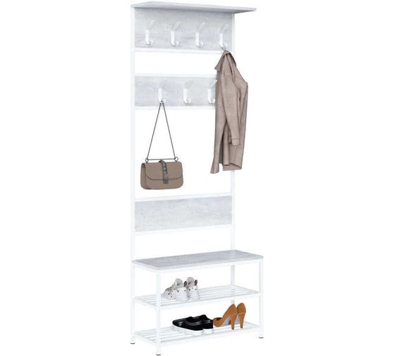 Изображение товара Вешалка напольная MAKE MEBEL Лофт ПВ 750х320х2000 Белый 9005