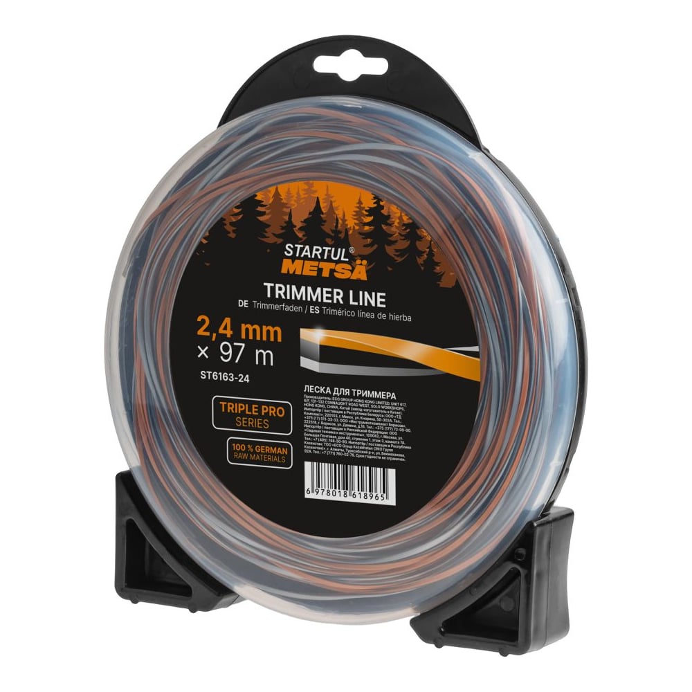 Изображение товара Леска STARTUL 2.4 мм х 97 м витой квадрат сеч. TRIPLE PRO  METSA ST6163-24
