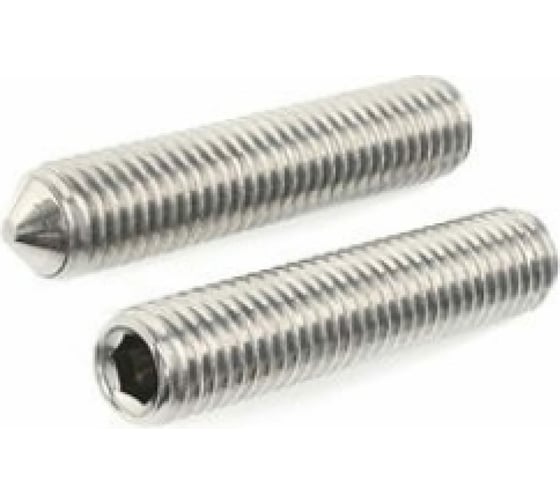 Изображение товара Установочный винт ЦКИ DIN914, М5x4, 45H, Ц, HEX2.5, 100 шт. 75372