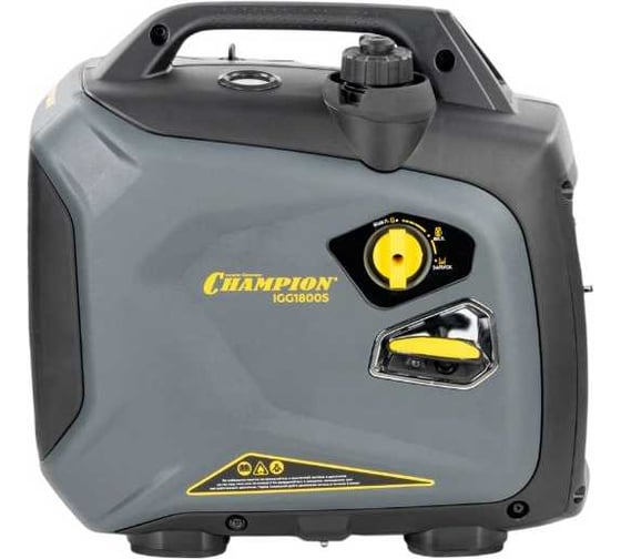 Изображение товара Генератор CHAMPION 1,8/2,0 кВт, 3лс, 4л, 18кг, закрытый корпус IGG1800S