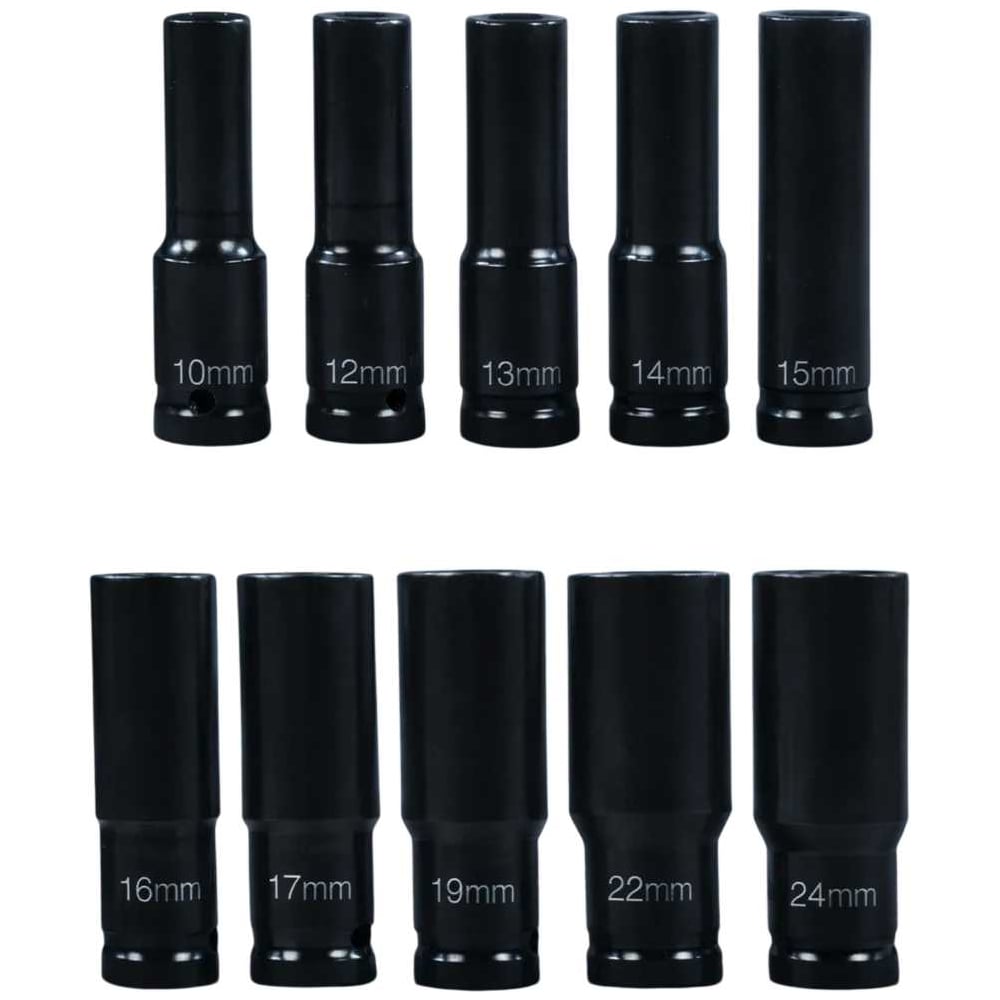 Изображение товара Набор головки ударные торцевые 10 предметов 1/2 BestRoom Набор торцевых головок в кейсе 10шт