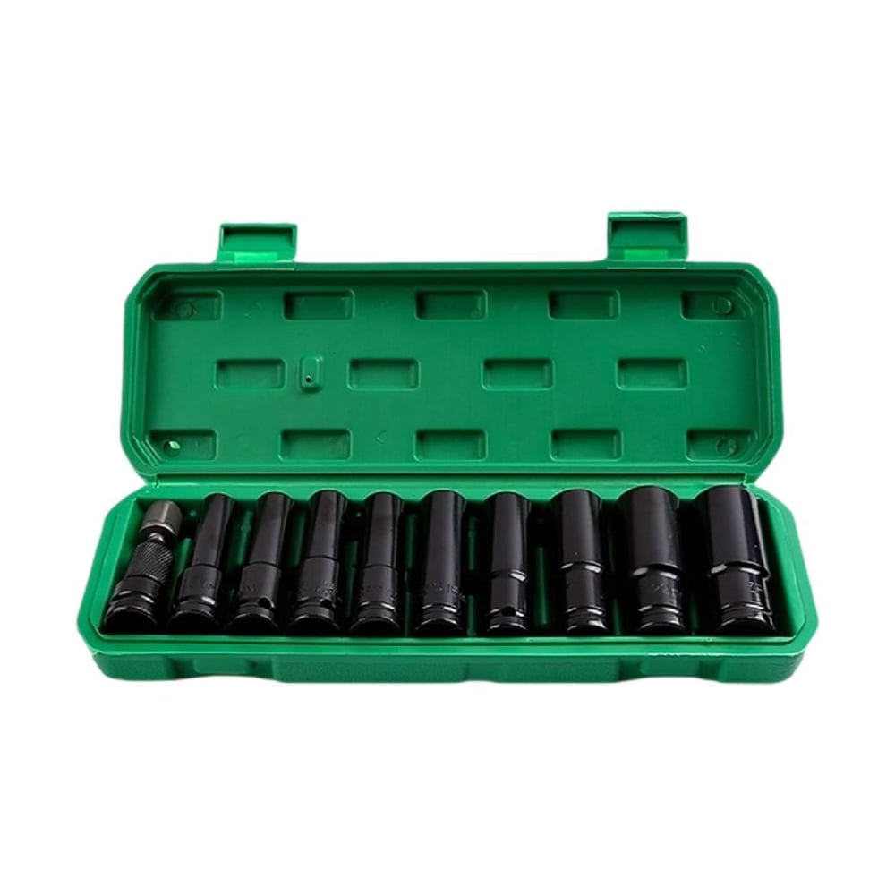 Изображение товара Набор ударных головок для гайковерта, 11 предметов BestRoom Набор торцевых головок в кейсе 11шт