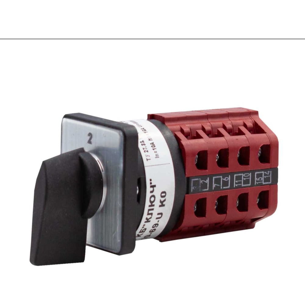 Изображение товара Кулачковый выключатель 4G10 660В 10A 4P Ключ BORдовый