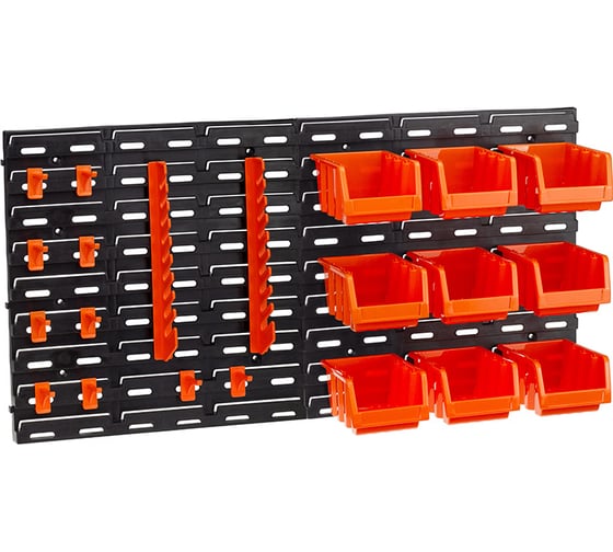 Изображение товара Настенный органайзер с лотками IDEA оранжевый М 2981