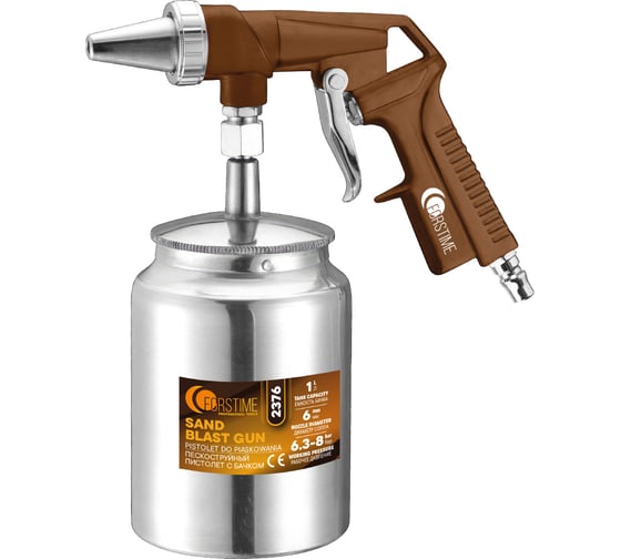 Изображение товара Пескоструйный пистолет с бачком FORSTIME 1л FT-2376(64455)