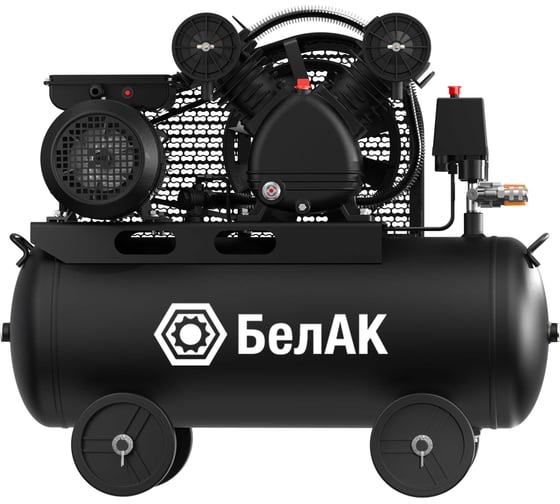 Изображение товара Компрессор воздушный БелАК 490 л/мин, 50л - бак; 2,2 кВт; 10 Бар; двухпоршневой; ременной БАК.99289
