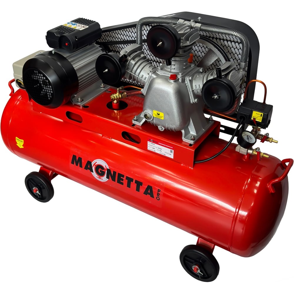 Изображение товара Компрессор MAGNETTA SW0.36/10-100L поршневой масляный профессиональный
