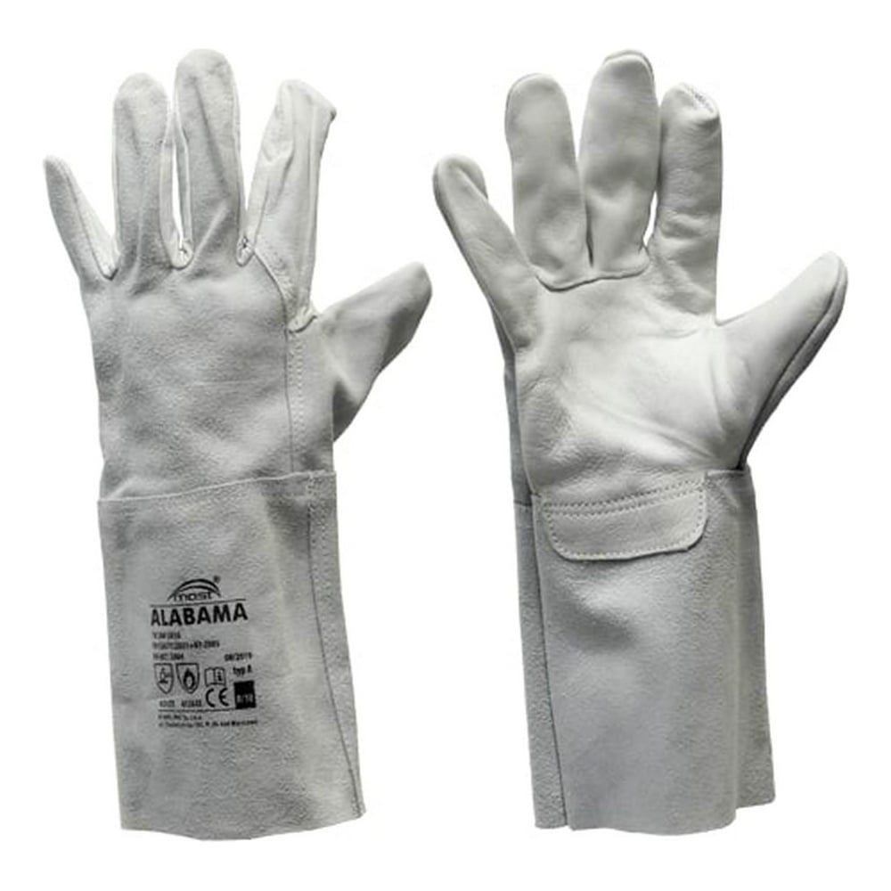 Изображение товара ALABAMA MOST 7610140120 - пятипалые сварочные перчатки из кожи, 10