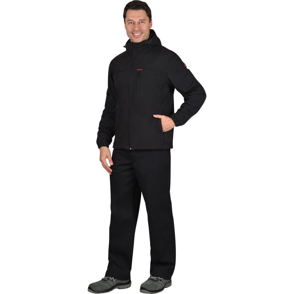 Изображение товара СИРИУС Азов софтшелл куртка черная, 88-92/182-188