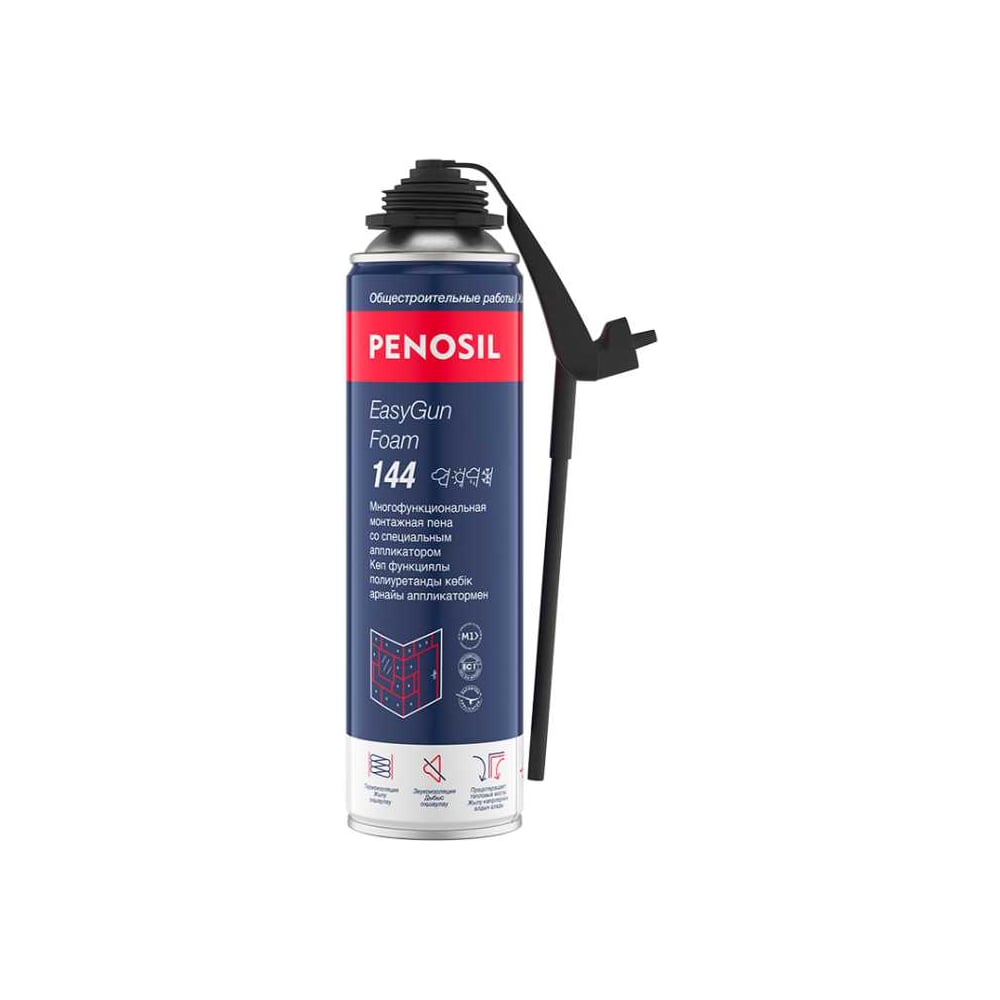 Изображение товара Пена монтажная профессиональная многофункциональная всесезонная Penosil EasyGun Foam 500 мл 144 A1647Z