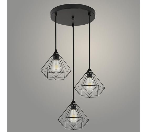 Изображение товара Подвес Светиль 74551/3HQ BK черный 3х40W E27 d450 h800, 24 988384216