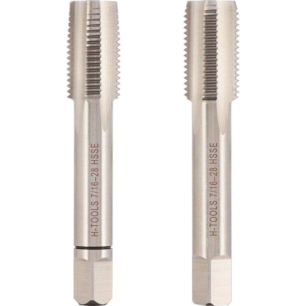 Изображение товара Метчик H-Tools UNEF 7/16 -28, комплект из 2х шт., DIN2181, HSSE, L-63мм, a=6.2 148716EHT