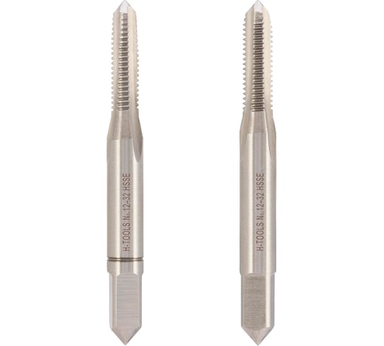 Изображение товара Метчик H-Tools UNEF №12 -32, комплект из 2х шт., DIN2181, HSSE, L-50мм, a=4.9 148012EHT