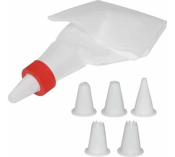 Изображение товара Декоратор для крема МУЛЬТИДОМ с 6 насадками 3 цвета JH80-1