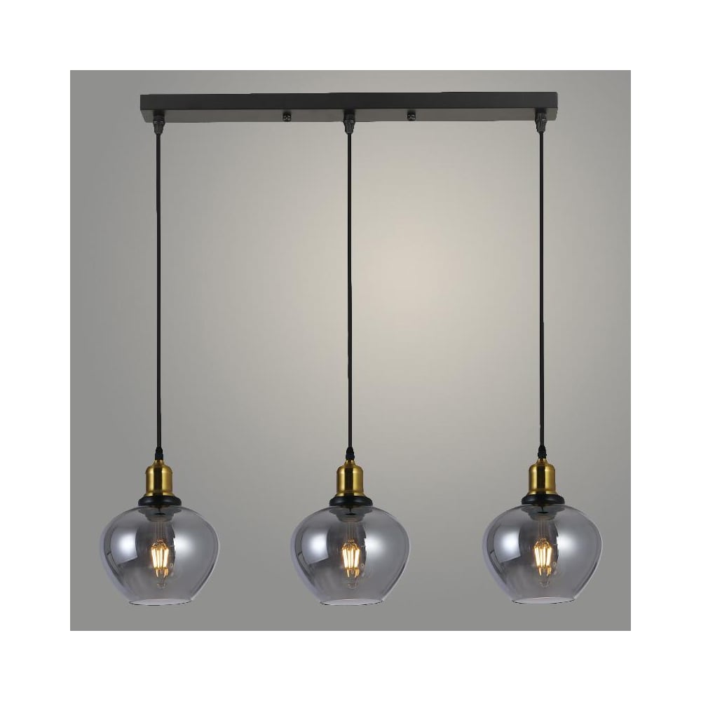 Изображение товара Подвес Светильник 74748/3HT BK+COP Черный/медь 3x40W E27