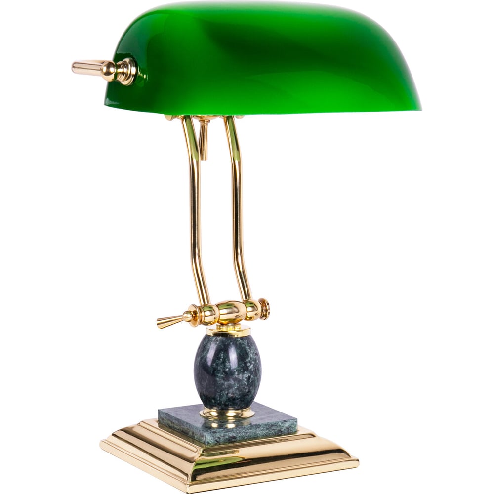 Изображение товара Настольный светильник GALANT из мрамора классика зеленый злато 231488