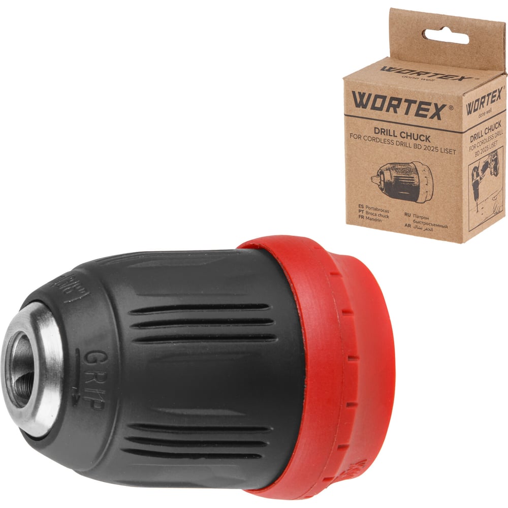 Патрон WORTEX для дрели-шуруповерта быстросъемный 10 мм для BD 2025 LiSET (1325845) ЦЗ-5790776976