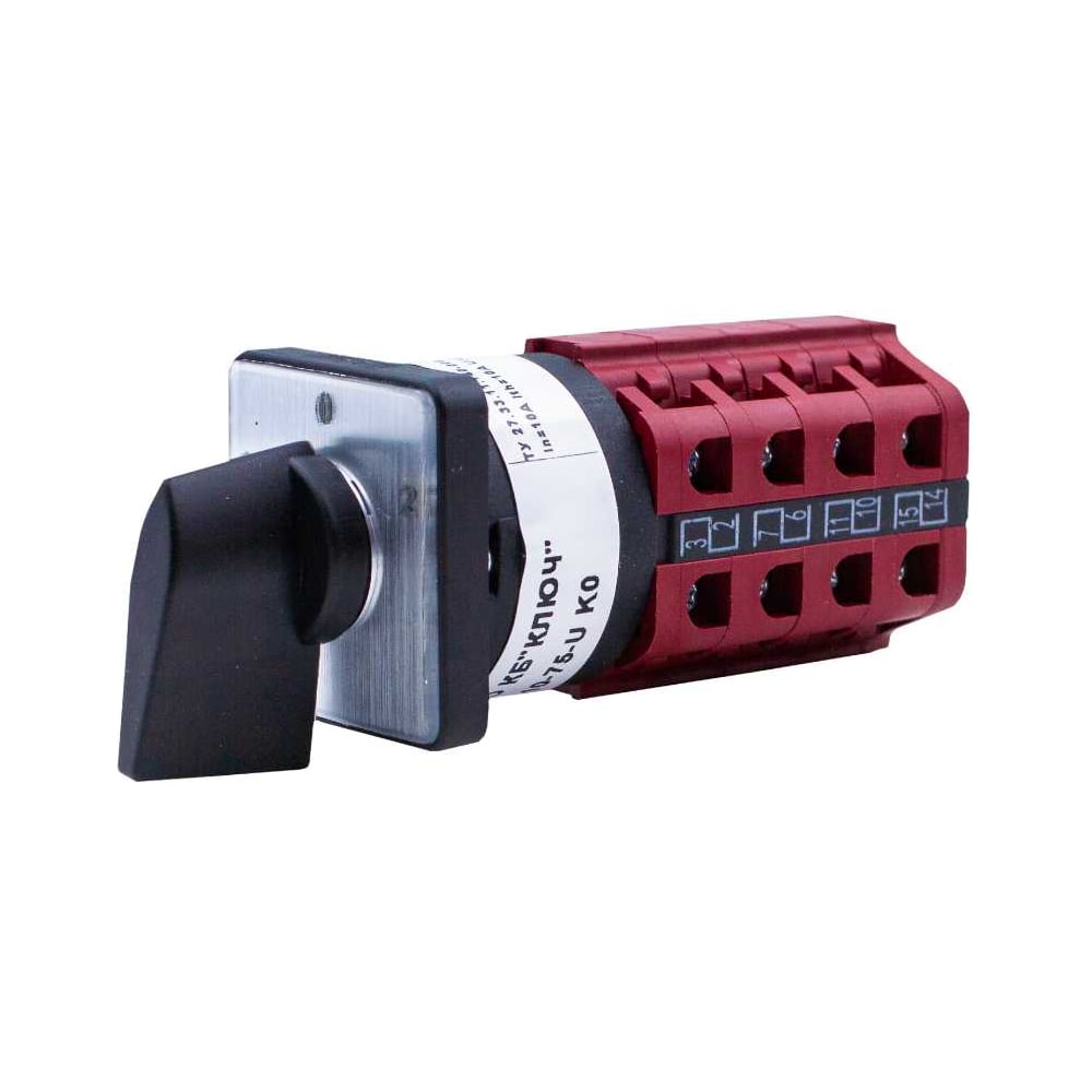 Изображение товара Кулачковый выключатель 4G10, 660В, 10A, 4P, 3 позиции, бордовый