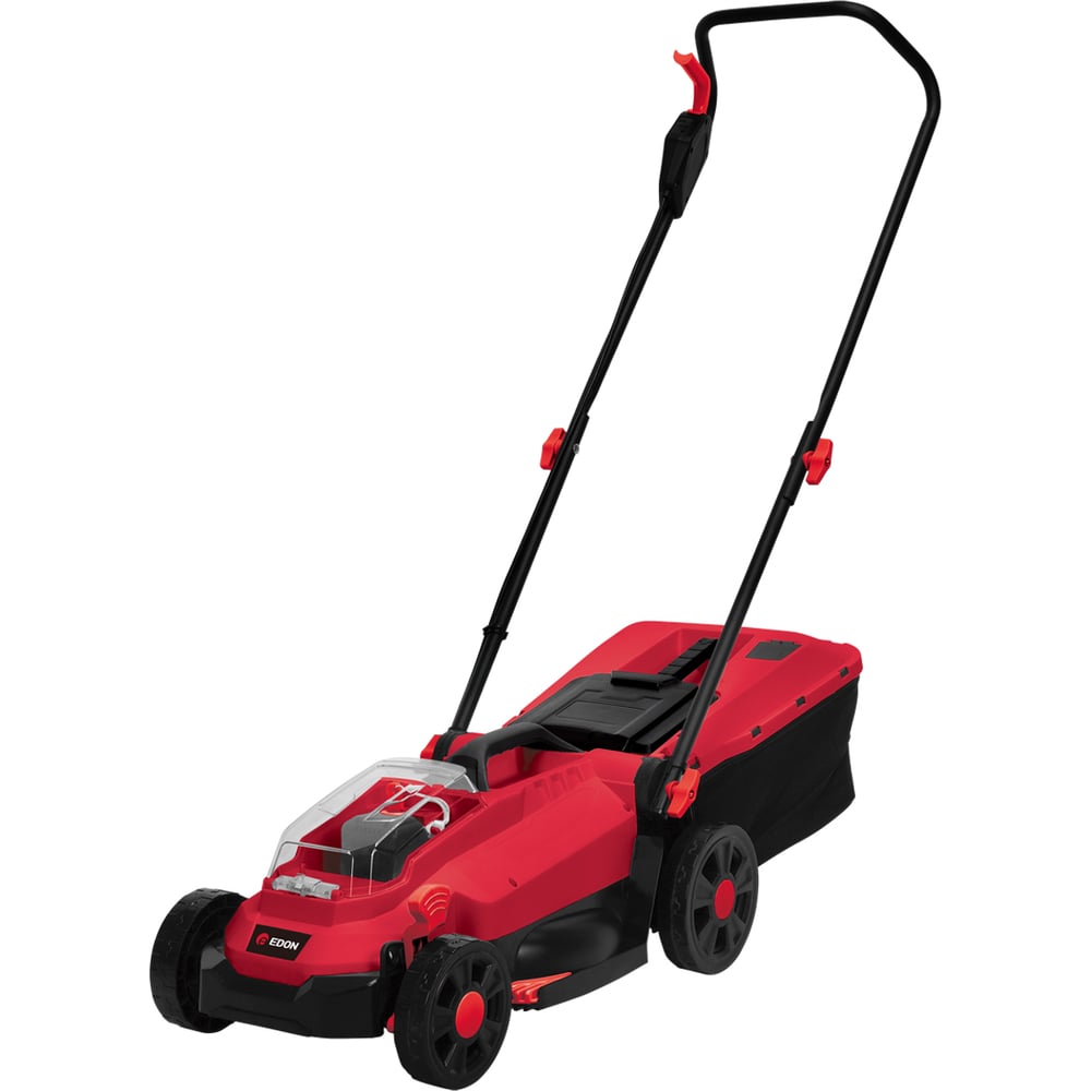 Изображение товара Газонокосилка аккумуляторная бесщеточная EDON ELMC-32/20 (21В, 4,0Ач, 330мм, 25-75мм) 50126