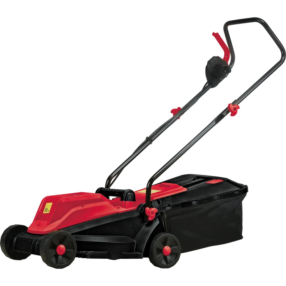 Изображение товара Газонокосилка электрическая EDON ELME-32/1800 (1800Вт; 3100об/мин; 320мм; 3 уров скаш-я; 25-45-60мм) 50125