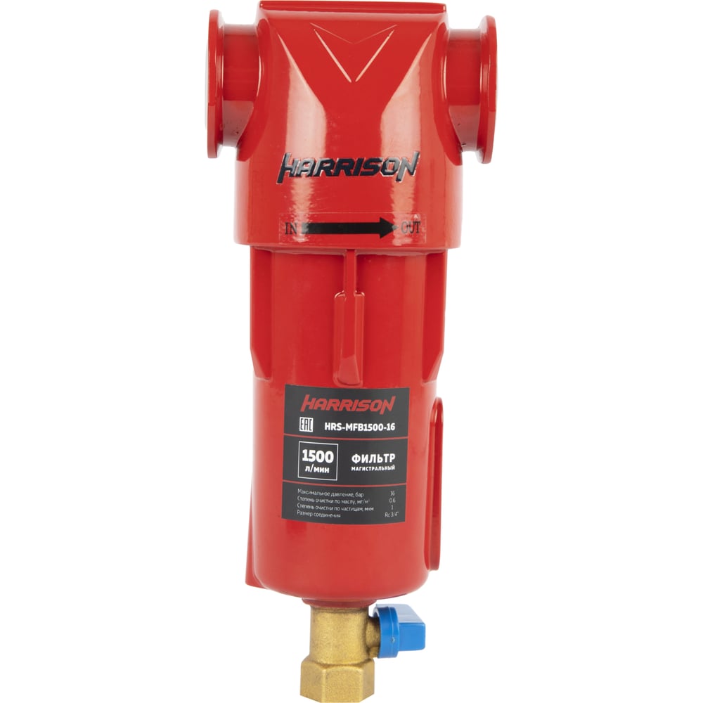 Изображение товара Фильтр магистральный HARRISON 1500 л/мин, 16 бар, 3/4F