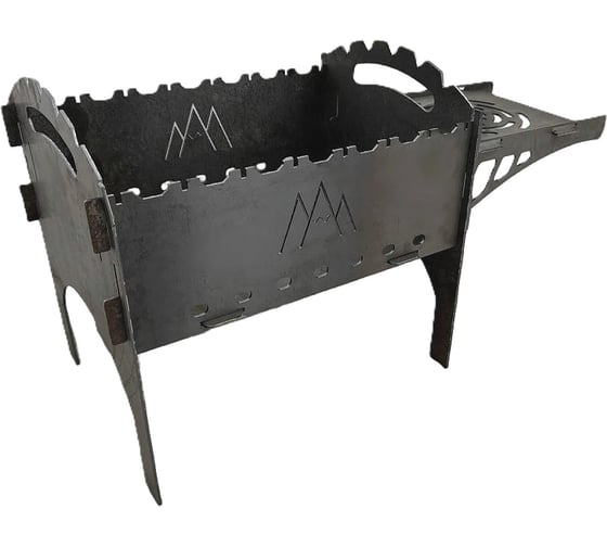 Изображение товара Мангал сборный ТехноАгрегат с подставкой (горы), без покраски горы(без покраски)