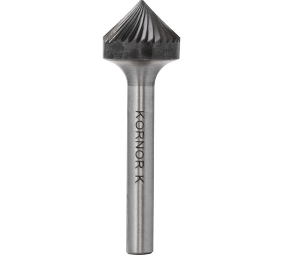 Изображение товара Бор-фреза KORNOR K1206M06 коническая 90 (1 насечка) 411120606