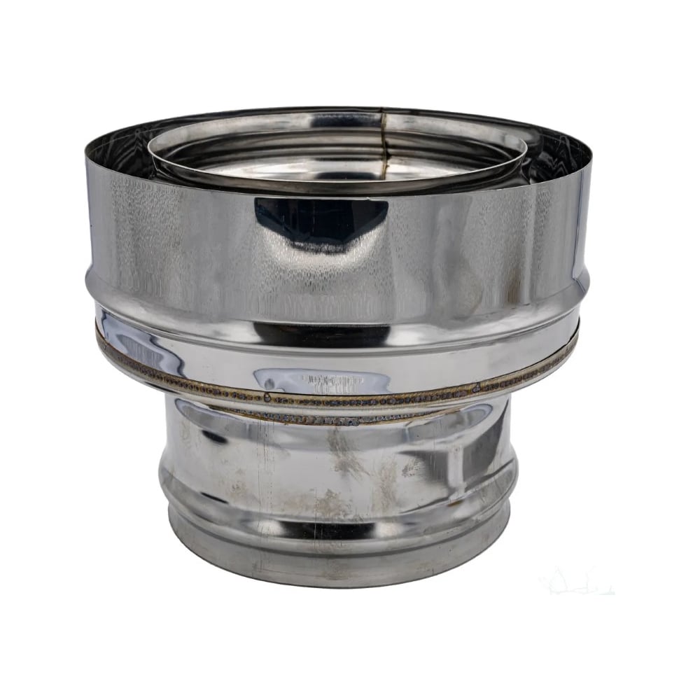 Изображение товара Адаптер котла ООО Вентмаркет D90(+)/100(-) оцинкованная сталь 0,5 мм ad90x100