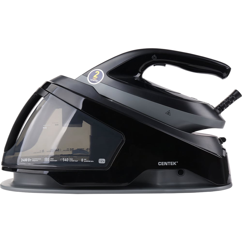 Изображение товара Centek CT-2306: 2400 Вт, 8 бар, вертикальное отпаривание