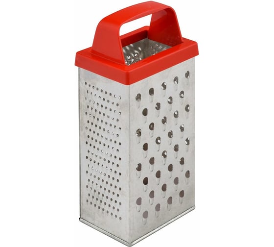 Изображение товара Терка МУЛЬТИДОМ четырехгранная, высота 19 см прямая рабочая часть 16 см 2 цвета МТ53-71