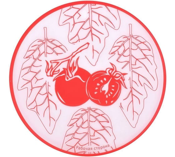 Изображение товара Кулинарная доска МУЛЬТИДОМ диаметр 30 см 2 дизайна DS80-46