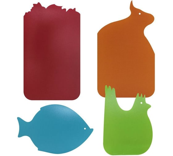 Изображение товара Разделочные доски МУЛЬТИДОМ гибкие набор 4 шт VL80-39